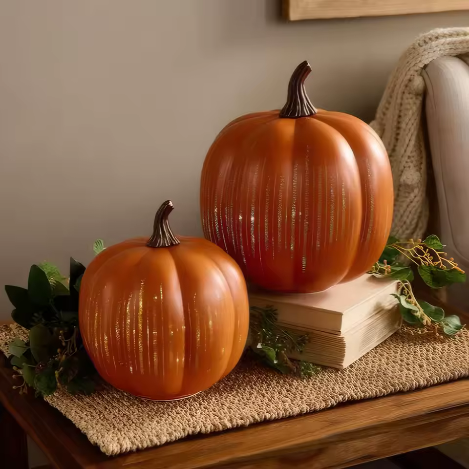 HarvestGlow™ Glass Pumpkins