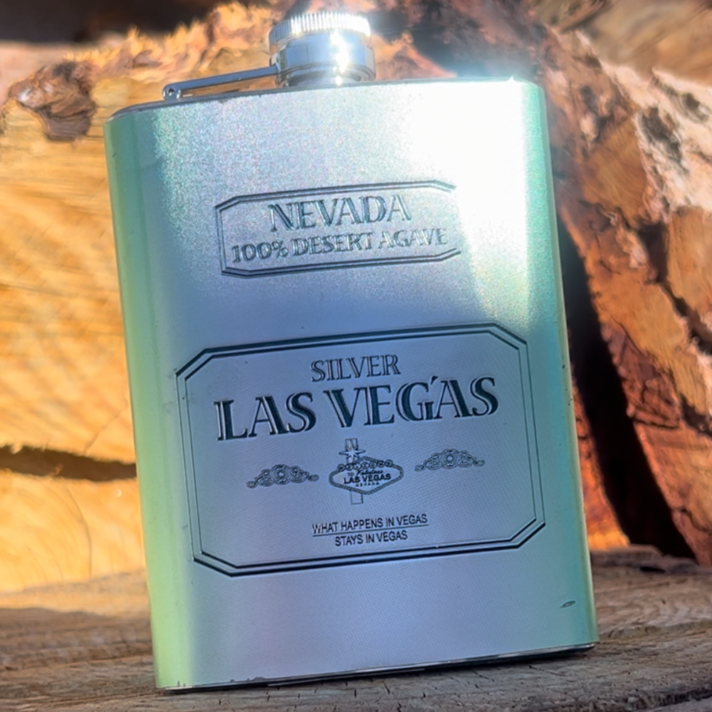 Las Vegas Stainless Steel Hip Flask