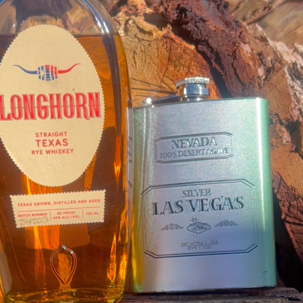 Las Vegas Stainless Steel Hip Flask