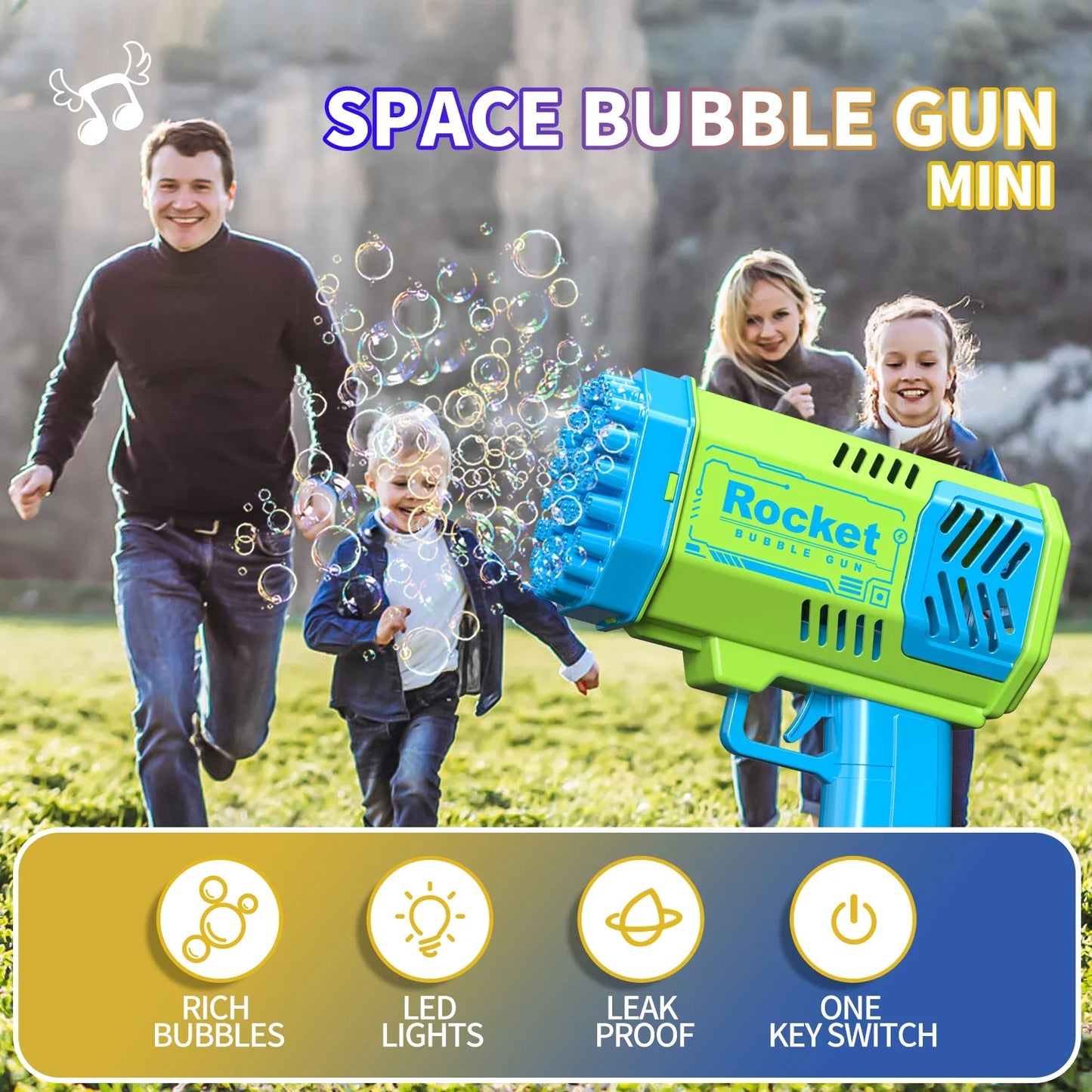 Light Up Bubble Blaster w/ USB Charger