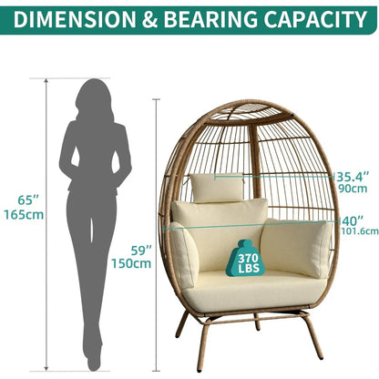 Contemporary Wicker Egg Chair