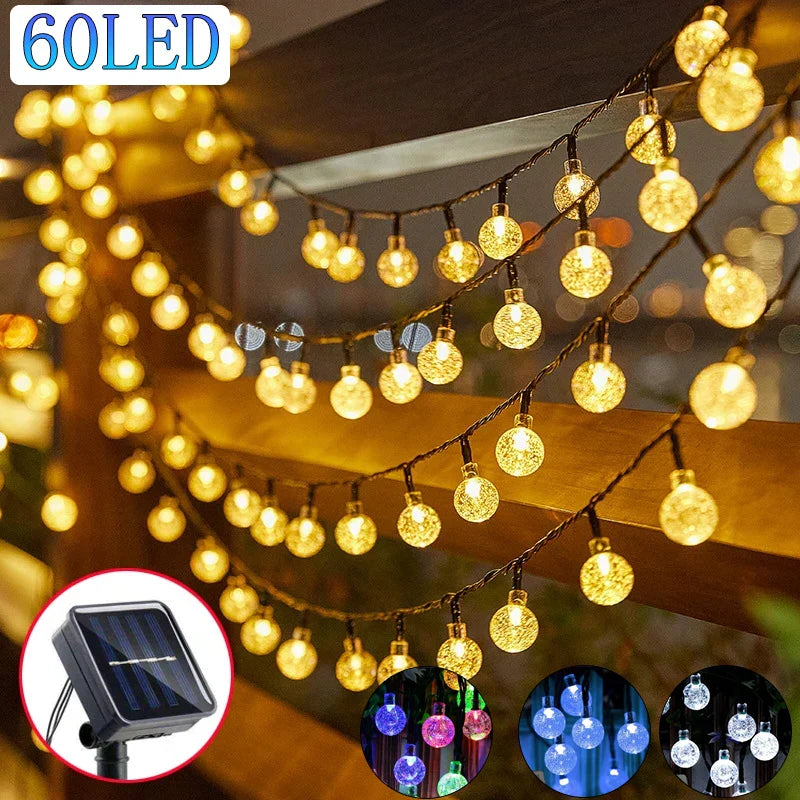 Solar Crystal Globe Fairy Lights