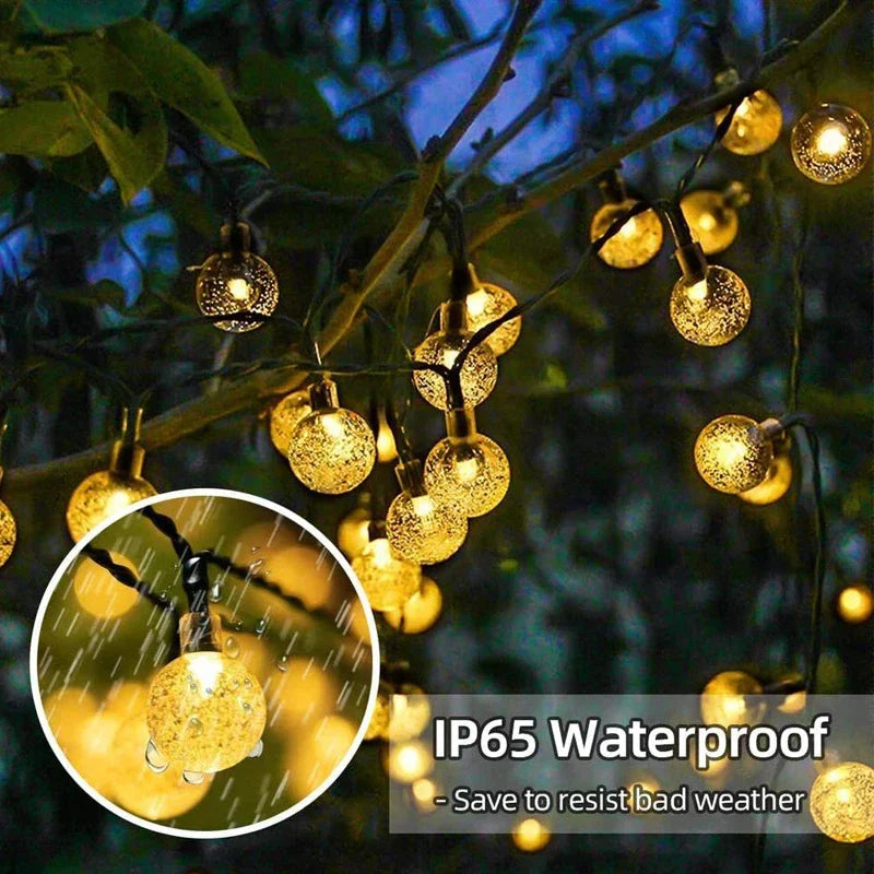 Solar Crystal Globe Fairy Lights