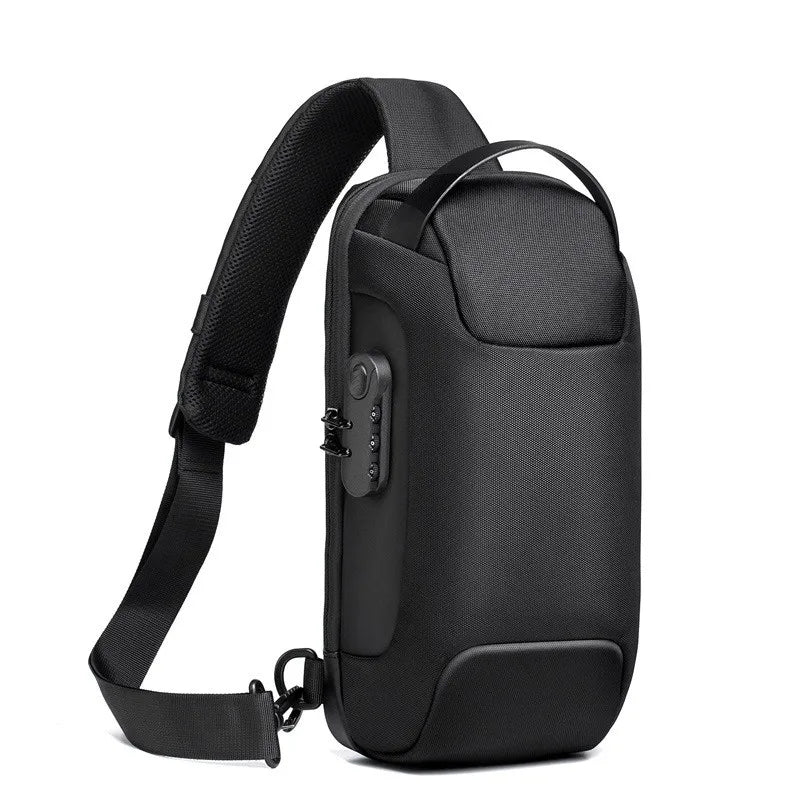 Men's Anti-Theft, USB, Waterproof Crossbody Bag