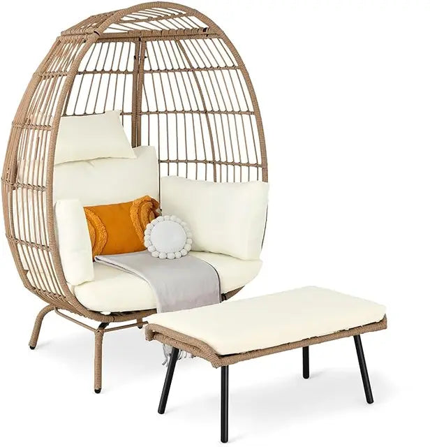 Contemporary Wicker Egg Chair