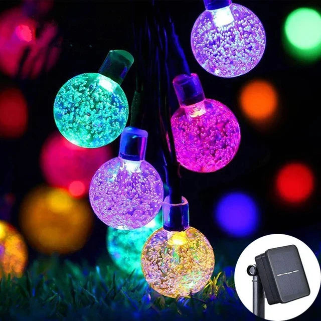 Solar Crystal Globe Fairy Lights