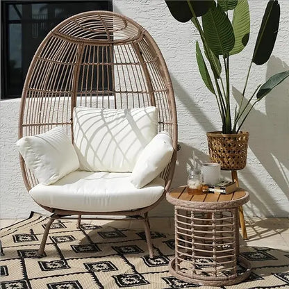 Contemporary Wicker Egg Chair