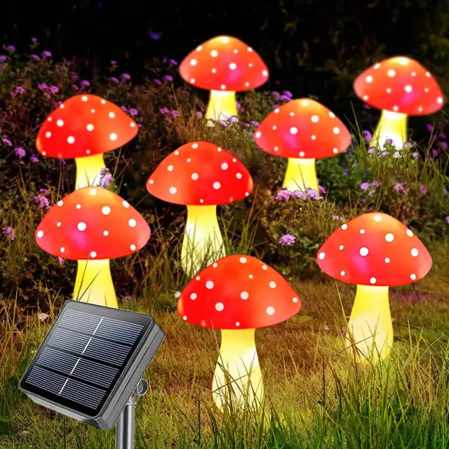 Solar Mushroom Garden Lights