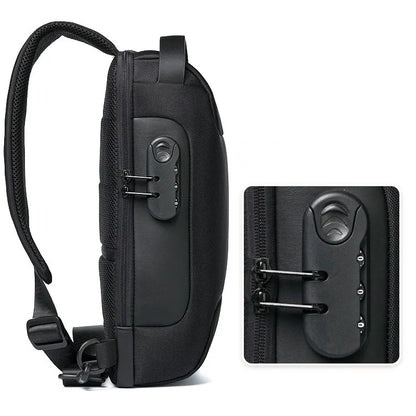 Men's Anti-Theft, USB, Waterproof Crossbody Bag